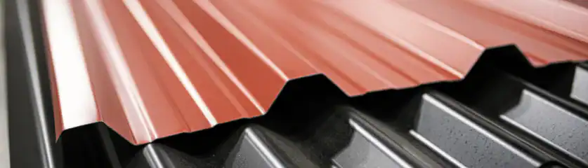 Metal roof installation with durable, high-quality panels for long-lasting protection.